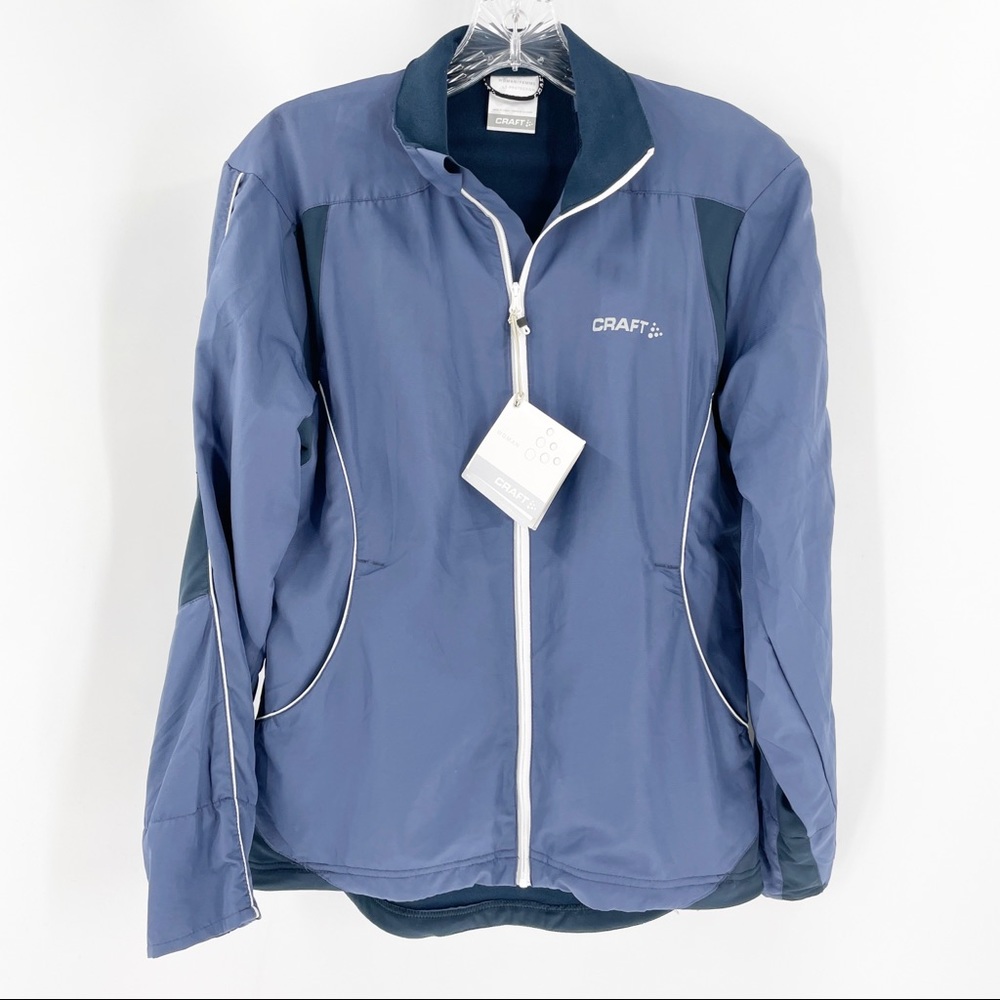 NWT Craft Navy Performance Zip Front Active Light Jacket